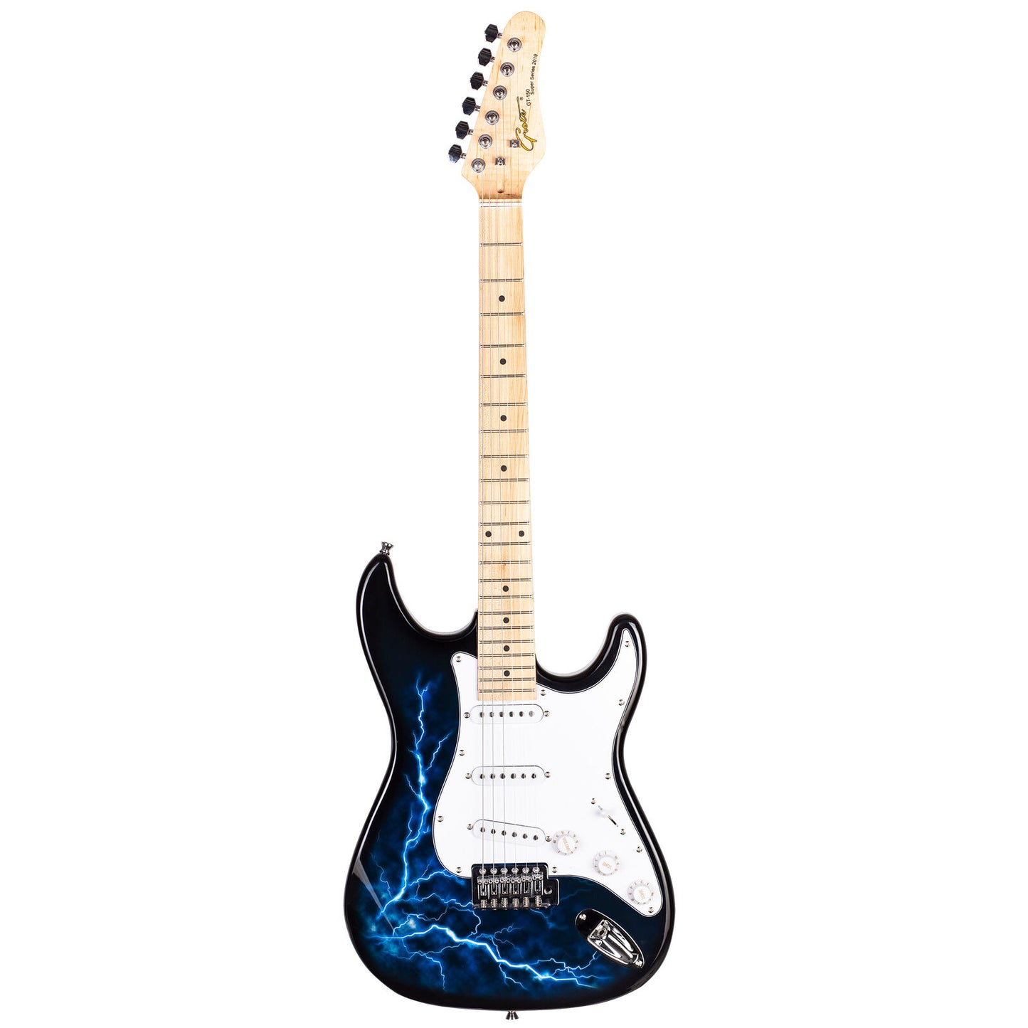 Grote Electric Guitar Solid Body Water Transfer Printing with Gig Bag