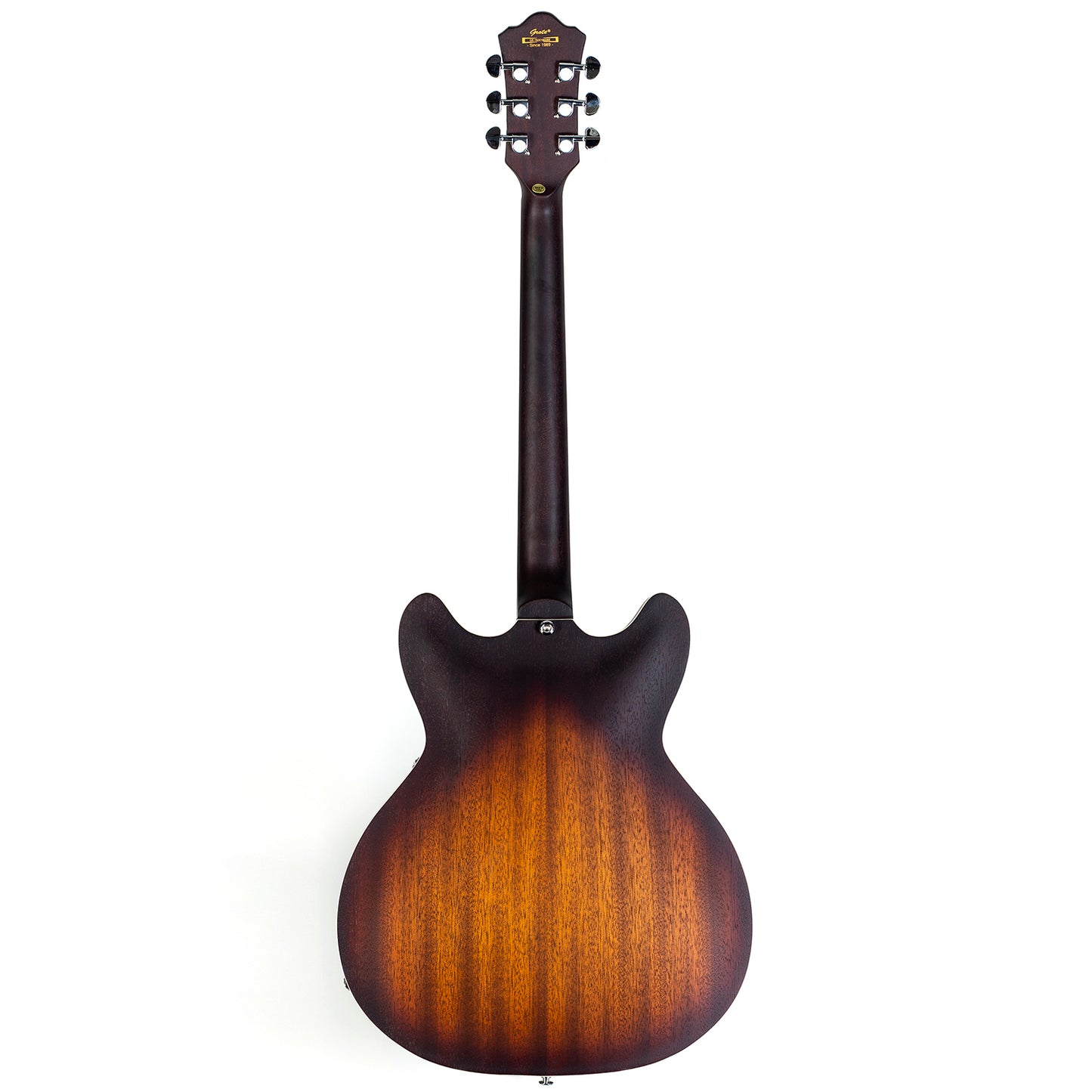 Redid Semi-Hollow Body Electric Guitar with Matte Finish, Sapele Veneer, Canadian Maple Neck, Humbucker Pickups