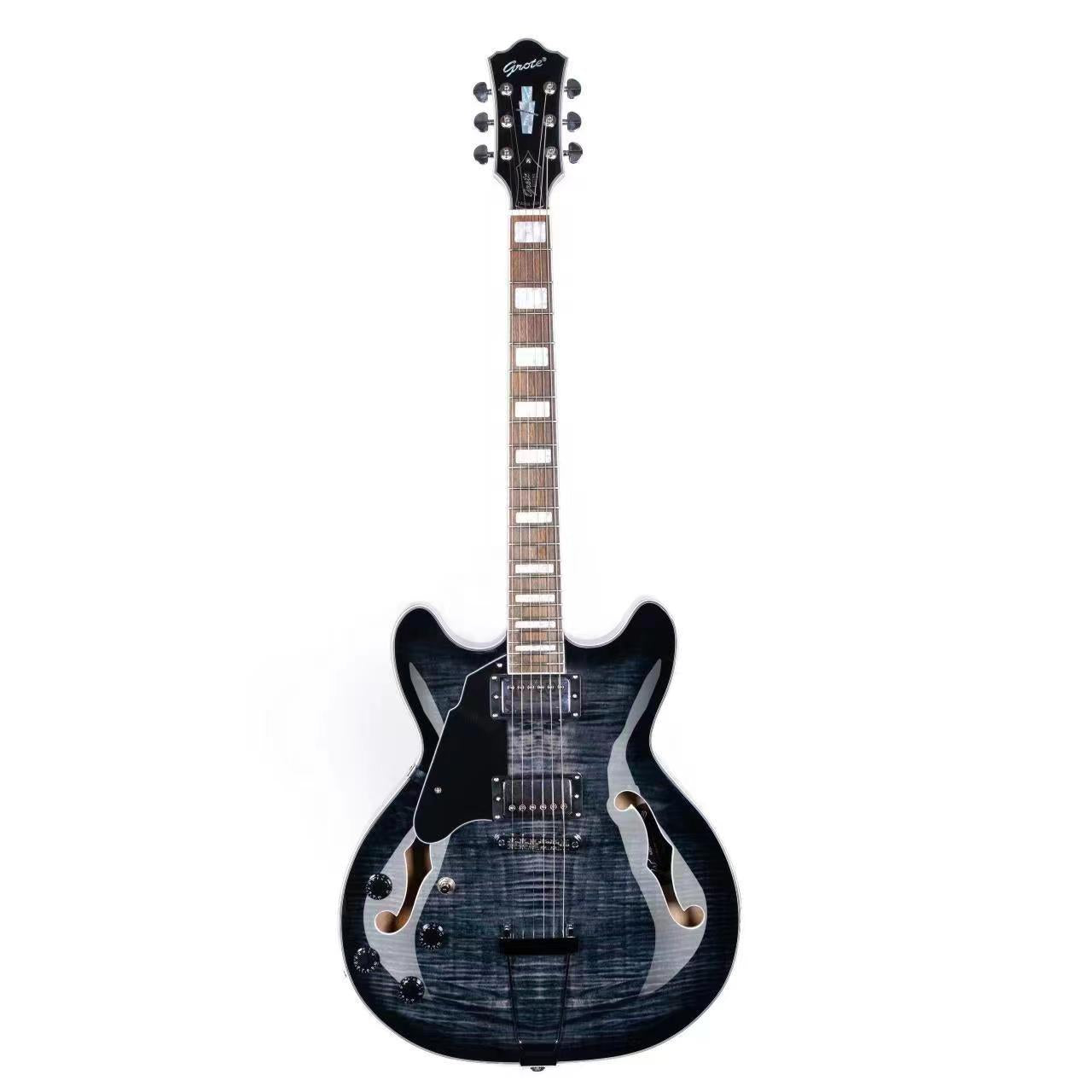 Grote Jazz Left-Handed Electric Guitar Semi-Hollow Body With GigBag